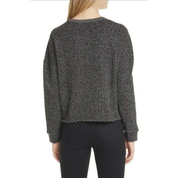 ATM Anthony Thomas Melillo Animal Leopard Print Sweatshirt‎ $298 Womens Medium - Picture 2 of 9